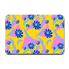 Folk Floral Pattern  Abstract Flowers Print  Seamless Pattern Small Doormat  by Eskimos