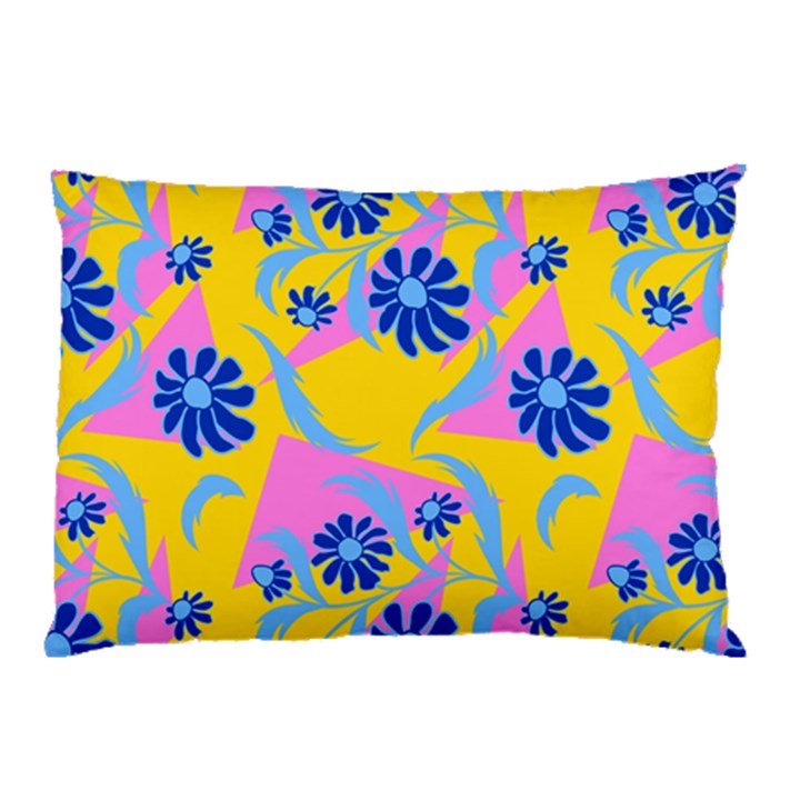 Folk floral pattern. Abstract flowers print. seamless pattern Pillow Case