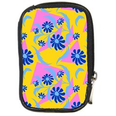 Folk Floral Pattern  Abstract Flowers Print  Seamless Pattern Compact Camera Leather Case by Eskimos