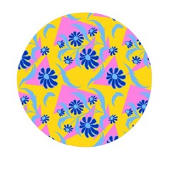 Folk Floral Pattern  Abstract Flowers Print  Seamless Pattern Mini Round Pill Box (pack Of 5)