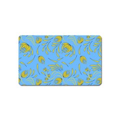 Folk Floral Pattern  Abstract Flowers Print  Seamless Pattern Magnet (name Card) by Eskimos