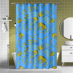 Folk Floral Pattern  Abstract Flowers Print  Seamless Pattern Shower Curtain 48  X 72  (small)  by Eskimos