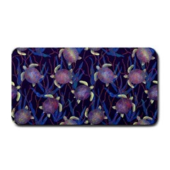 Turtles Swim In The Water Among The Plants Medium Bar Mats by SychEva