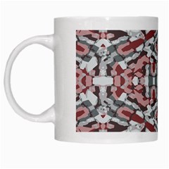 Multicolored Intricate Geometric Pattern White Mugs by dflcprintsclothing