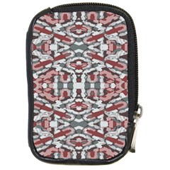 Multicolored Intricate Geometric Pattern Compact Camera Leather Case by dflcprintsclothing