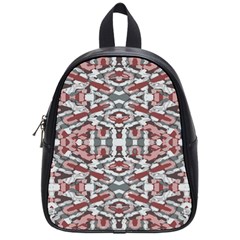 Multicolored Intricate Geometric Pattern School Bag (small)