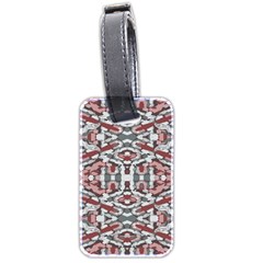 Multicolored Intricate Geometric Pattern Luggage Tag (two Sides)