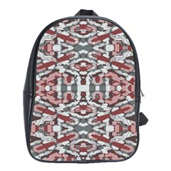 Multicolored Intricate Geometric Pattern School Bag (xl) by dflcprintsclothing