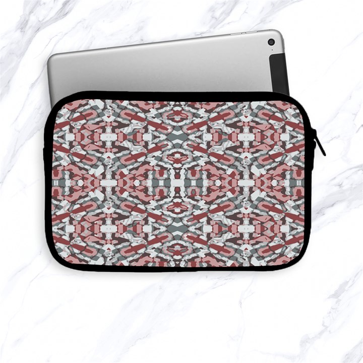 Multicolored Intricate Geometric Pattern Apple iPad Mini Zipper Cases