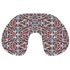 Multicolored Intricate Geometric Pattern Travel Neck Pillow