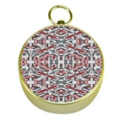 Multicolored Intricate Geometric Pattern Gold Compasses by dflcprintsclothing