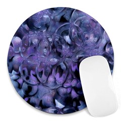 Carbonated Lilacs Round Mousepads by MRNStudios