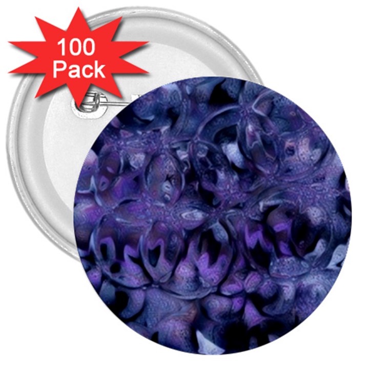 Carbonated Lilacs 3  Buttons (100 pack) 