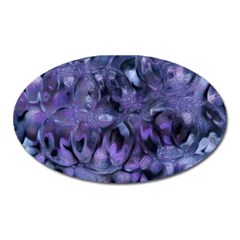 Carbonated Lilacs Oval Magnet by MRNStudios