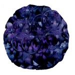 Carbonated Lilacs Large 18  Premium Flano Round Cushions Back