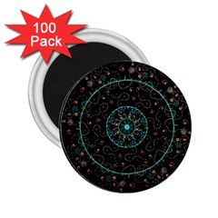 Mandala - 0008b - The Coffee Eye 2 25  Magnets (100 Pack)  by WetdryvacsLair