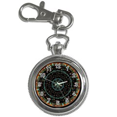 Mandala - 0008b - The Coffee Eye Key Chain Watches by WetdryvacsLair