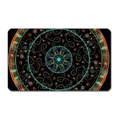 Mandala - 0008b - The Coffee Eye Magnet (rectangular) by WetdryvacsLair