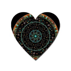 Mandala - 0008b - The Coffee Eye Heart Magnet by WetdryvacsLair