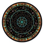 Mandala - 0008b - The Coffee Eye Magnet 5  (Round) Front