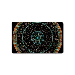 Mandala - 0008b - The Coffee Eye Magnet (name Card) by WetdryvacsLair