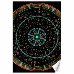 Mandala - 0008b - The Coffee Eye Canvas 20  X 30  by WetdryvacsLair