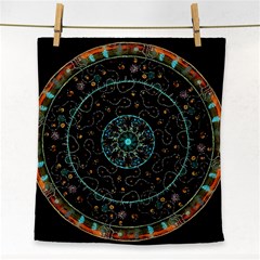 Mandala - 0008b - The Coffee Eye Face Towel by WetdryvacsLair