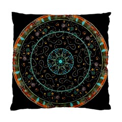 Mandala - 0008b - The Coffee Eye Standard Cushion Case (two Sides) by WetdryvacsLair