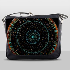 Mandala - 0008b - The Coffee Eye Messenger Bag by WetdryvacsLair