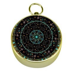 Mandala - 0008b - The Coffee Eye Gold Compasses by WetdryvacsLair