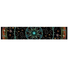 Mandala - 0008b - The Coffee Eye Large Flano Scarf  by WetdryvacsLair