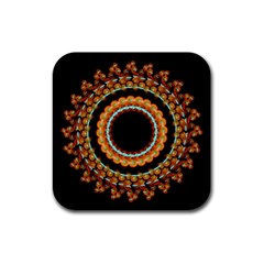 Mandala - 0009 - A Fast 24 Rubber Coaster (square)  by WetdryvacsLair