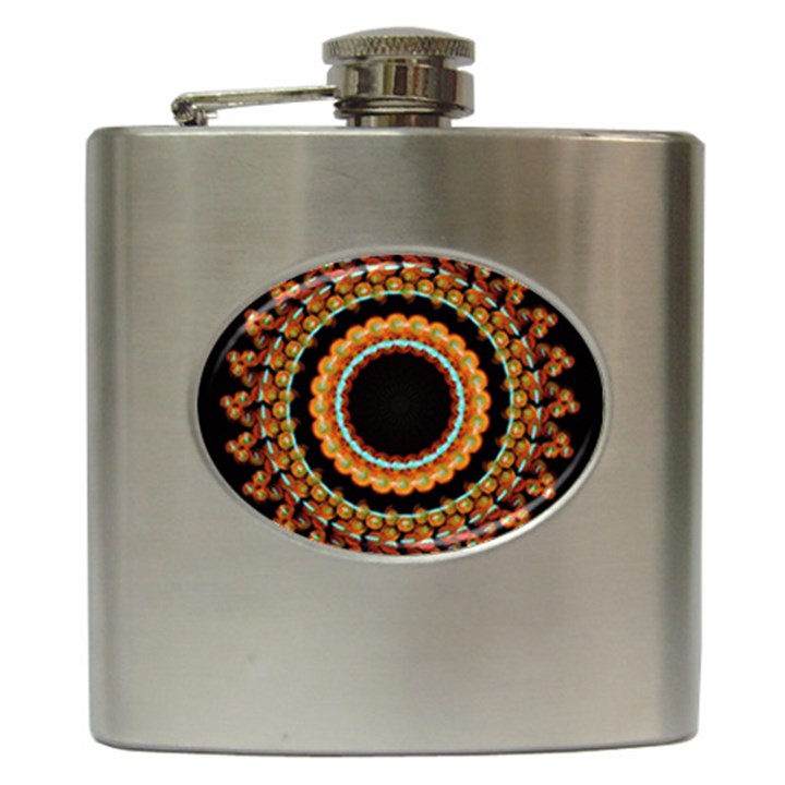 Mandala - 0009 - A Fast 24 Hip Flask (6 oz)