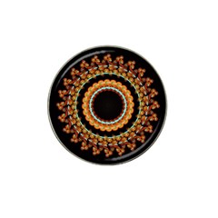 Mandala - 0009 - A Fast 24 Hat Clip Ball Marker (4 Pack) by WetdryvacsLair