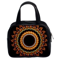 Mandala - 0009 - A Fast 24 Classic Handbag (two Sides) by WetdryvacsLair