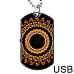 Mandala - 0009 - A Fast 24 Dog Tag USB Flash (Two Sides) Back