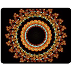 Mandala - 0009 - A Fast 24 Double Sided Fleece Blanket (medium)  by WetdryvacsLair