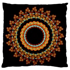 Mandala - 0009 - A Fast 24 Standard Flano Cushion Case (one Side) by WetdryvacsLair