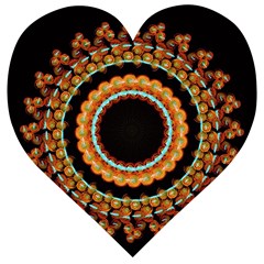 Mandala - 0009 - A Fast 24 Wooden Puzzle Heart by WetdryvacsLair