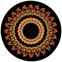 Mandala - 0009 - A Fast 24 Wooden Puzzle Round by WetdryvacsLair