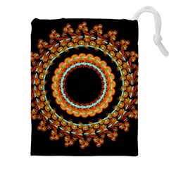 Mandala - 0009 - A Fast 24 Drawstring Pouch (4xl) by WetdryvacsLair