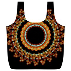 Mandala - 0009 - A Fast 24 Full Print Recycle Bag (xxl) by WetdryvacsLair