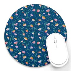 Unusual Flowers Round Mousepads by SychEva