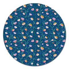 Unusual Flowers Magnet 5  (round) by SychEva