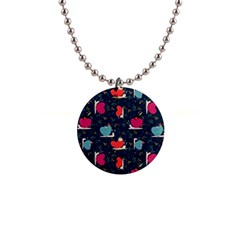 Romantic Snails 1  Button Necklace by SychEva