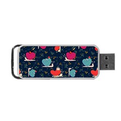 Romantic Snails Portable Usb Flash (one Side) by SychEva