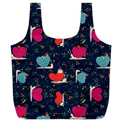 Romantic Snails Full Print Recycle Bag (xl) by SychEva