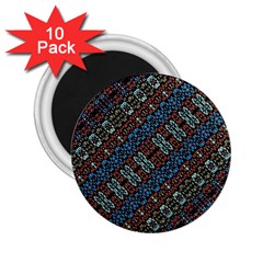 Multicolored Mosaic Print Pattern 2 25  Magnets (10 Pack)  by dflcprintsclothing