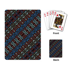 Multicolored Mosaic Print Pattern Playing Cards Single Design (rectangle)