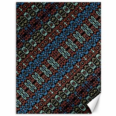 Multicolored Mosaic Print Pattern Canvas 36  X 48  by dflcprintsclothing